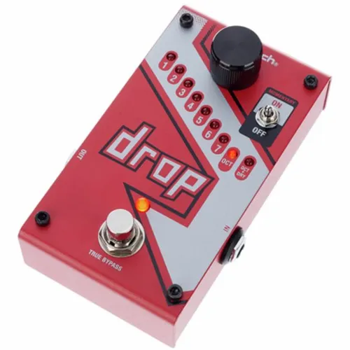 Digitech The Drop - Polyphonic Pitch Shifter - Sonstige, kompakter Pitch Shifter mit einzigartigem Polyphonischem Drop-Algorithmus für flexible Stimmung von einem Halbton bis 1 Oktave.
