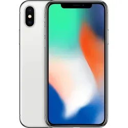 Apple iPhone X 14,7 cm (5,8 Zoll), (12MP Kamera, Auflösung 2436 x 1125 Pixel), Farbe:Silber, Apple Größe:256 GB - Silber
