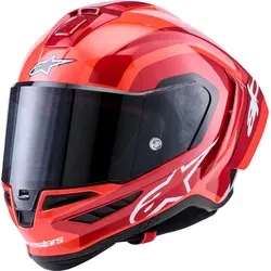 Alpinestars Supertech R10 Arius Helm, rot/weiß/schwarz, 2XL (63/64) - Hochwertiger Motorradhelm mit modernster Multi-Composite-Technologie für optimalen Schutz und Komfort. Ideal für Rennstrecke und Touren, bietet er ein leichtes Design und hervorragende Belüftung.