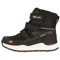 TROLLKIDS KIDS RAULAND WINTER BOOTS - Wasserdichte Winterstiefel für Kinder mit einfachem Klettverschluss und wärmendem Fleece-Innenmaterial – ideal für kalte Wintertage beim Spielen im Schnee.