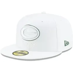 New Era Fitted Cap 59Fifty PLATINUM NFL Sideline Weiß 7 1/4 - (57,7cm) - Stylische Fitted Cap für Fans der Green Bay Packers, aus 100% Polyester gefertigt. Ideal für den Alltag oder den Sport, mit perfekter Passform und modernem Design.