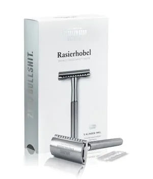 Brooklyn Soap Company Rasierhobel - Hochwertiger Rasierer - Klassischer Nassrasierer, 100% rostfrei und plastikfrei für umweltbewusste Rasur.