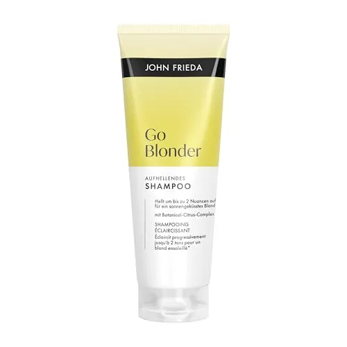 John Frieda Go Blonder Shampoo - Inhalt: 250 ml - Haartyp: natürlich blondes und blond gefärbtes Haar, Highlights und Lowlights