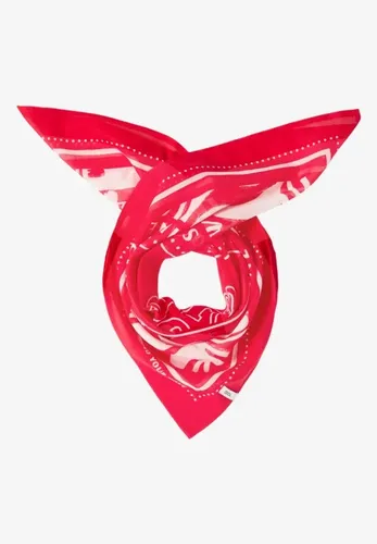 CECIL 573112 Bandana Print und Wording Tuch Modetuch aus Baumwolle 26759 rot