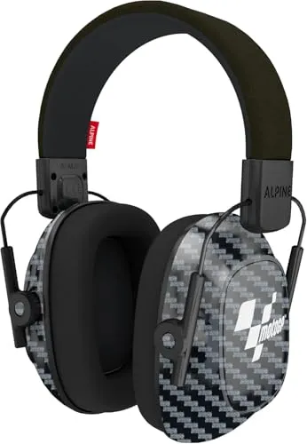 Alpine Racing Pro Earmuff MotoGP™ - Kapselgehörschutz für Motorsport - Gehörschutz mit 26 dB Lärmreduzierung, ideal für Motorsportveranstaltungen. Hochwertiges Karbon und ergonomisches Design bieten ultimativen Komfort und Schutz für Ihre Ohren.