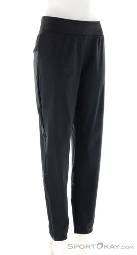 Odlo Zeroweight Warm black (15000) L - Lange Laufhose für Damen, ideal für kalte Temperaturen – winddicht, wasserfest und aus recycelten Materialien. Mit praktischen Taschen und reflektierenden Details für Sicherheit und Komfort beim Outdoor-Sport.