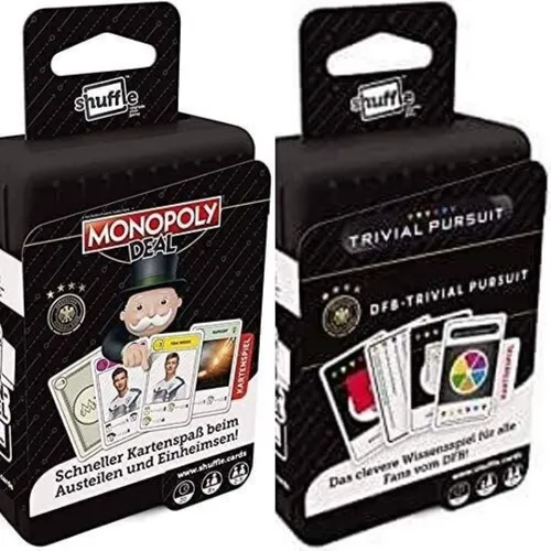ASS Altenburger Spiel ASS, Shuffle, Monopoly Deal, Kartenspiel oder Trivial Pursuit, Mitgebsel, Partyartikel, Ideal als Geschenk