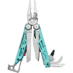 Leatherman Signal Multi-Tool - 19 Werkzeuge für Camping & Survival - Light Blue - Multitools: Ideal für Outdoor-Abenteuer, mit 19 Funktionen wie Feueranzünder und Hammer, kompakt und langlebig für höchste Ansprüche.