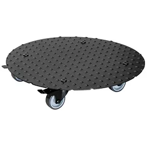 Wagner-System Pflanzenroller 20700601, rund, Aluminium, 150kg - Pflanzenroller aus robustem Aluminium, Tragkraft bis 150 kg, ideal für Innen- und Außenbereiche, mit 4 Lenkrollen für einfache Mobilität.