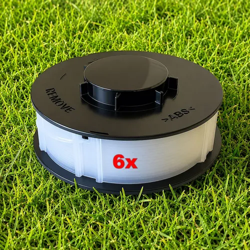 Spulen für ALDI Rasentrimmer Gardenline 6 x Ersatzfadenspule Trimmer Fadenspule
