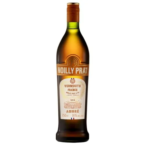 Noilly Prat Ambré Vermouth 16% Vol. 0,75l - Likör & Kräuterschnaps, aromatischer Vermouth mit einer einzigartigen Mischung aus Kräutern und Gewürzen, perfekt für Cocktails oder als Aperitif.