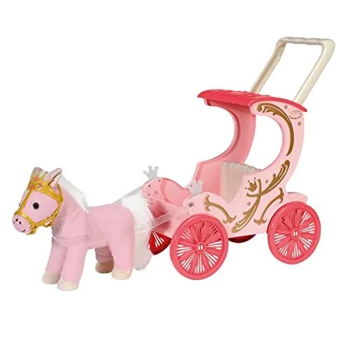 Baby Annabell Little Sweet Kutsche Pony (707210) - Puppenwagen, ideal für kleine Puppenmamas und kreative Spielstunden