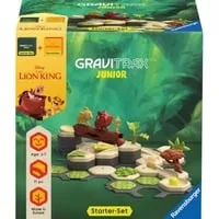 Ravensburger GraviTrax Junior Starter-Set Lion King - Gesellschaftsspiel für Kinder ab 3 Jahren, fördert Kreativität und motorische Fähigkeiten mit Figuren aus Der König der Löwen.