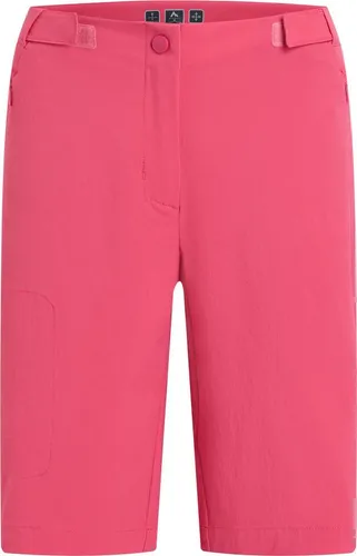 McKINLEY Damen Bermuda Cameron III W - Leichte Outdoor-Bermuda für Damen, ideal für aktive Touren. Mit 4-Wege-Stretch für maximale Bewegungsfreiheit und DRY PLUS-Technologie für schnellen Feuchtigkeitstransport. Praktische Taschen und verstellbarer Bund bieten zusätzlichen Komfort.