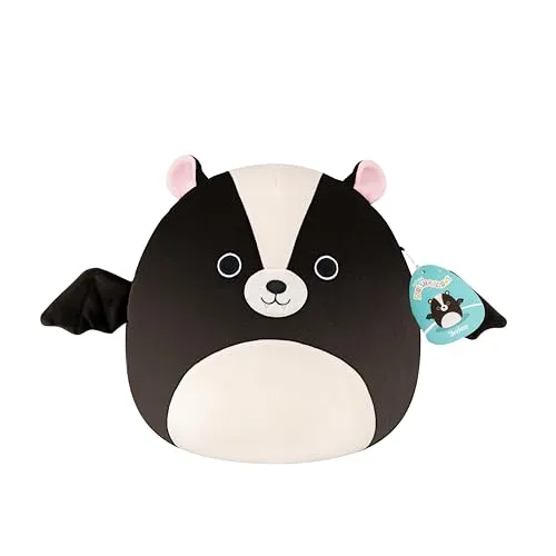 Squishmallows SQCR08594 - Skyler die Stinktier-Fledermaus 30 cm, offizielles Jazwares Plüsch, superweiches Kuscheltier