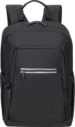 Riva NB Rucksack Alpendorf Eco 13.3"-14" schwarz 7523 - Laptop-Rucksack aus umweltfreundlichem Material, ideal für den täglichen Gebrauch und schützt Ihre Geräte sicher.
