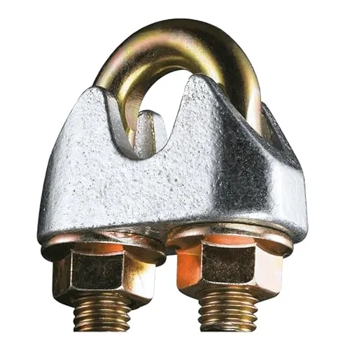 Design61 10x Drahtseilklemme 6,5mm Seilklemme Bügelklemmen Bügelseilklemme Klemme Drahtseil DIN EN 13411-5 für Befestigung von Seilen Sonnensegeln Stahlkabel Stahldraht Stahlseil
