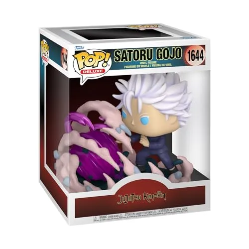 Jujutsu Kaisen POP! Deluxe Vinyl Figur Gojo (HT:Purple) 9 cm - Actionfiguren, detailreiche und offiziell lizenzierte Funko POP! Figur von Satoru Gojo, ideal zum Sammeln und in dekorativer Fensterbox.