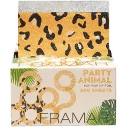 Framar Pop Up Foil Party Animal 500 Blätter - Haarschneider - Geprägte Alufolienblätter für besseren Halt und optimale Luftzirkulation, ideal für Friseure und DIY-Styling.