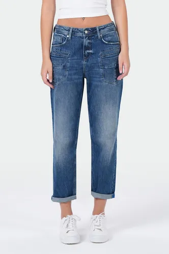 M.O.D Miracle of Denim Ivy Boyfriend Jeans Damen Essence Blue - Lässige IVY Boyfriend Jeans in Essence Blau – ideal für den Herbst. Der hochwertige Materialmix sorgt für Bewegungsfreiheit und Strapazierfähigkeit. Perfekt kombinierbar mit Strickpullovern und Boots.