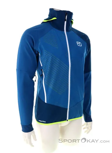 Ortovox Swisswool Col Becchei Jacket Men - Funktionale Softshelljacke - Die Ortovox Swisswool Col Becchei Jacket Men bietet höchsten Komfort und Funktionalität für Skitourengeher. Ideal für Abenteuer in den Bergen, überzeugt sie durch ihre nachhaltigen Materialien und vielseitige Einsatzmöglichkeiten.