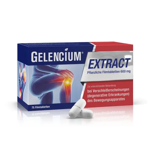 GELENCIUM EXTRACT bei Arthrose mit Teufelskralle - Pflanzliches Arzneimittel zur Unterstützung bei Gelenkverschleiß, glutenfrei und ideal für die tägliche Einnahme