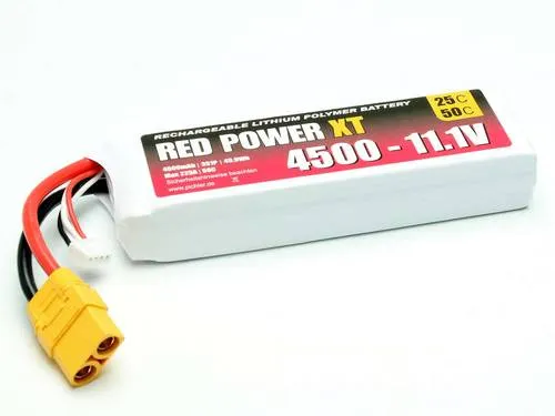 RD XT 4500 S3 - Li-Polymer Akku-Pack 11,1 V 4500 mAh - Akkupacks, LiPolymer - Leichtes und kompaktes Design mit hoher Leistung, ideal für R/C Modellsport. Optimales Gewichts-Leistungsverhältnis für beste Performance.