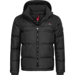 Höhenhorn Bristen Herren Daunen Winterjacke Schwarz XL - Funktionsjacke mit RDS-zertifizierten Daunen für optimale Wärmeisolierung und Atmungsaktivität, ideal für kalte Witterungsbedingungen.