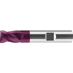 Schaftfräser HPC kurz VHM Typ INOX TiAlN 35/38° Z4 ø12mm - Zubehör für Elektrowerkzeug, ideal für präzise Bearbeitung von Edelstahl mit hoher Standzeit dank TiAlN-Beschichtung.