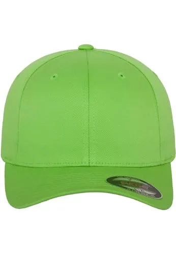 Flexfit Unisex Cap Wooly Combed, Unisex Baseballkappe, Youth, Fresh Green