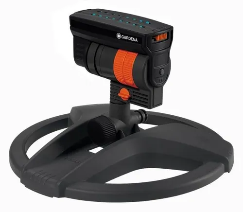 Gardena Viereckregner AquaZoom compact - Flexibler Bewässerungsregner für Zier- und Nutzflächen, Reichweite bis 18 m, pfützenfreies Bewässern leicht gemacht