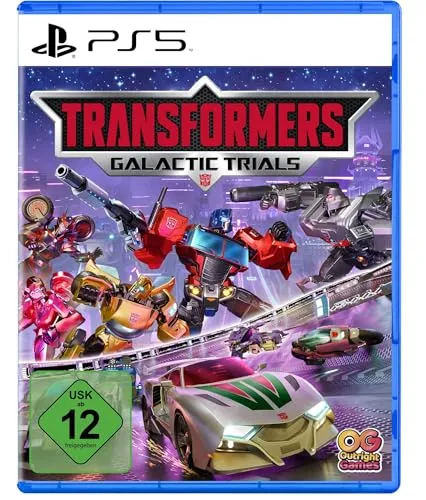 Transformers Galactic Trials - PS5 - Erlebe actionreiche Kämpfe und Rennen in Transformers Galactic Trials. Wähle deine Seite, verbessere deine Charaktere und kämpfe auf 10 aufregenden Strecken. Lokaler Mehrspielermodus für doppelt so viel Spaß!