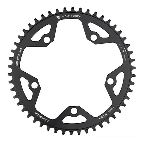 Wolf Tooth Components 130 BCD Kettenblatt 42 Zähne für Gravel und CX - Hochwertiges 130 BCD Kettenblatt von Wolf Tooth Components für Gravel- und CX-Bikes, ideal für präzise Schaltvorgänge und optimalen Antrieb. Perfekt für anspruchsvolle Radfahrer.