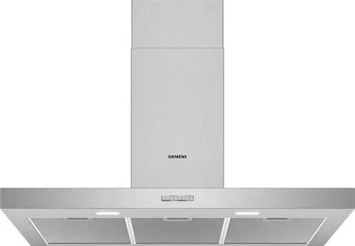 Siemens LC94BBC50 Wandhaube 90 cm Edelstahl - Dunstabzugshaube mit 90 cm Breite und kraftvoller Luftleistung von 365 m³/h, ideal für eine saubere Küche bei nur 64 dB(A) Geräuschpegel.
