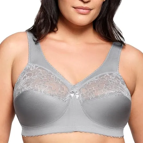 Glamorise Entlastungs-BH für Damen, Gr. 105, Cup C - Bequemer Entlastungs-BH ohne Bügel mit weichen, gepolsterten Trägern und optimalem Halt. Ideal für täglichen Komfort in der Funktionsunterwäsche.