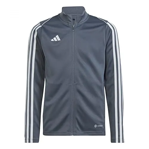 adidas Performance Tiro Kinder-Trainingsjacke - Jacke für aktive Kinder, schweißableitend und wärmend, ideal für Sport bei jedem Wetter, mit praktischen Zipper-Taschen und stylishem Stehkragen.