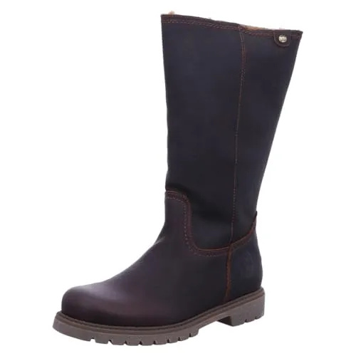 Panama Jack Damen Bambina Knee High Boot, Castaño, 36 EU - Wanderschuhe, wasserfeste Nappa-Lederstiefel mit herausnehmbarer Innensohle und warmem Futter, ideal für Outdoor-Abenteuer.