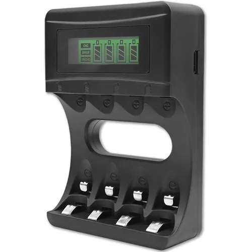 Battery charger for Ni MH type R03 AAA R6 AA | 1800mA Qoltec 5901878506548