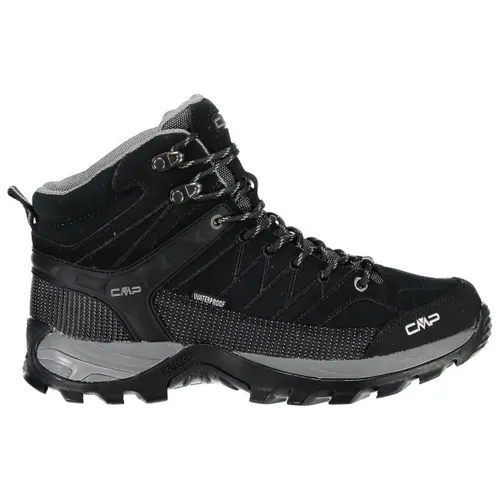 CMP Rigel Mid Trekking Shoes WP - Nero-Grey, Größe 40 - Wanderschuhe aus robustem Wildleder, wasserdicht und ideal für anspruchsvolle Outdoor-Abenteuer.