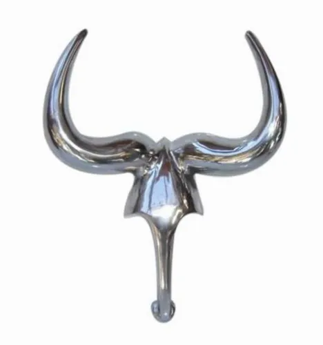 Casa Padrino Designer Deko Gazelle Wandgeweih aus Aluminium - Elegante Wanddekoration aus Aluminium für stilvolle Akzente in Ihrem Zuhause. Ideal für jeden Raum und ein echter Blickfang.