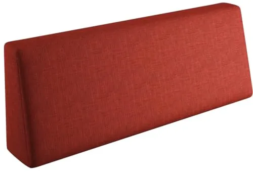 sunnypillow Palettenkissen Rot 120x40x20/10cm - Hochwertige Palettenkissen für Innen- und Außenbereich, mit abnehmbarem Bezug und Kaltschaumfüllung für optimalen Sitzkomfort und einfache Pflege.
