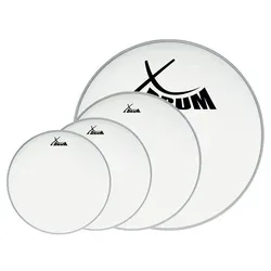 XDrum Coated Fell-Set 12" 13" 16" 22" - Hochwertige Schlagzeugfelle - Felle Set mit 12", 13", 16", 22" für offenen, warmen Klang und langem Sustain. Ideal für professionelle Musiker und Hobbyisten.