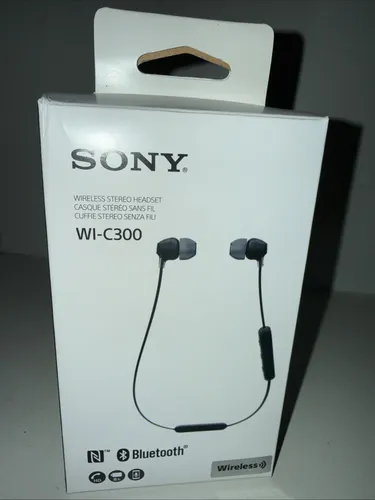 Sony WI-C300 Kabelloser In-Ohr Kopfhörer - Kopfhörer mit Neckband Design, bis zu 8 Stunden Akkulaufzeit und integrierter Freisprechfunktion für müheloses Telefonieren und Sprachsteuerung.