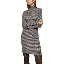 Marc Cain Longsleeve City Tours Premium Damenmode - Shirt mit modernem SPRINKLES-Print, körpernahem Schnitt und bequemem Baumwollstretch für stilvolle Looks im Alltag.