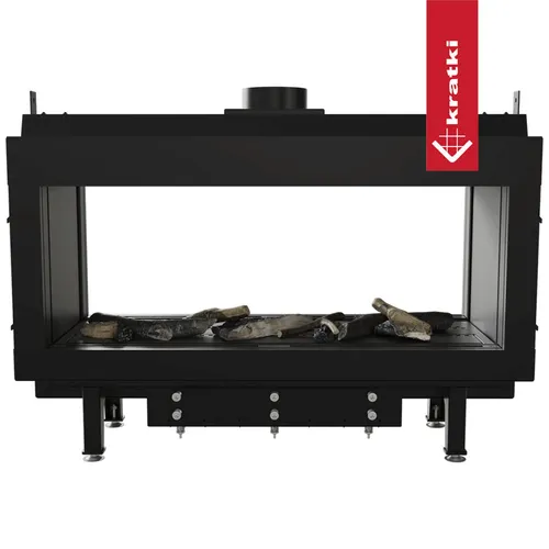 Gaskamin LEO 100 Raumteiler Propan Butan - 9,5 kW - Eleganter Gaskamin mit realistischem Feuersicht, hoher Sicherheit und einfacher Bedienung - ideal für jeden Raum ohne Schornstein.