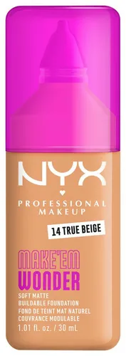 NYX PROFESSIONAL MAKEUP Foundation MAKE 'EM WONDER FOUNDATION, perfekter No-Makeup-Makeup-Look bis zum Full Glam