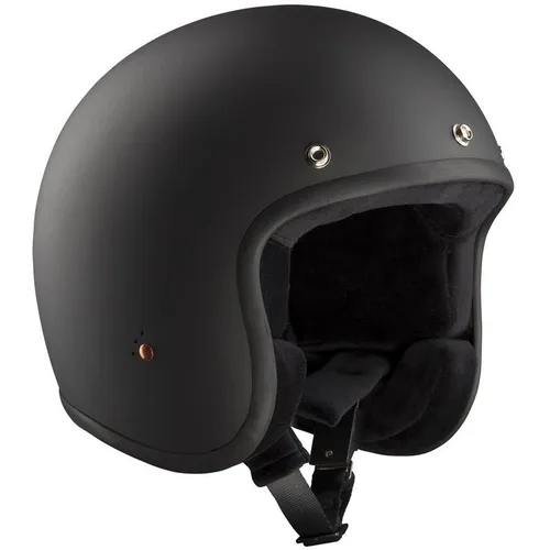 Bandit Motorradhelm ECE Jet 2 Schwarz Matt XL (60) - Motorradhelm in eleganter Schwarz Matt-Optik, aus strapazierfähigem Fiberglas, mit praktischem Druckverschluss – ideal für sicheren Fahrspaß.