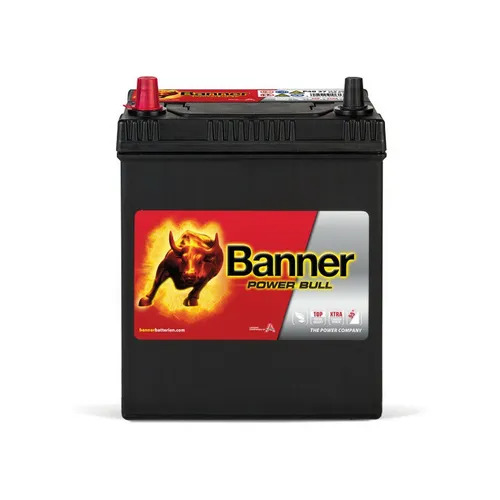 Banner 40Ah Autobatterie POWER BULL 12V 330A/EN P4027 - Autobatterie, optimierte Kaltstartwerte und hohe Startkraft für zuverlässige Fahrzeugstarts. Wartungsfrei und robust, ideal für PKWs.