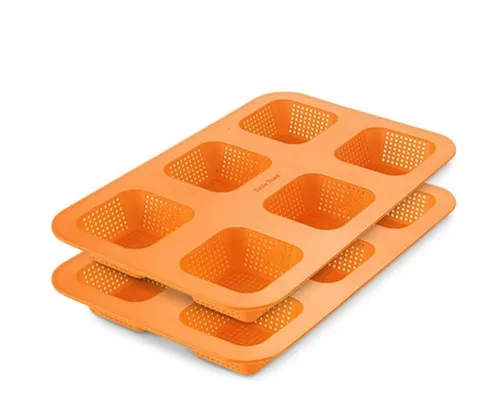 Betty Bossi Mini Brötchen Backform aus Silikon, 2er Set - Motivbackformen für 12 knusprige Mini-Brötchen, hitzebeständig bis 220°C und ideal für schnelle Rezepte mit 500g Mehl.