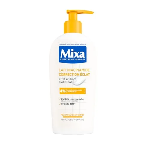 Mixa Niacinamid-Milch Helligkeitskorrektur 250 ml